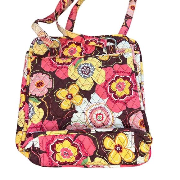 Vera Bradley Perfect Pocket Tote in Buttercup Shoulder bag large top - Picture 4 of 7